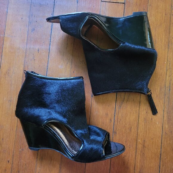 ALL BLACK x Anthropologie Calf Hair, sz 40/9.5 - Picture 5 of 11